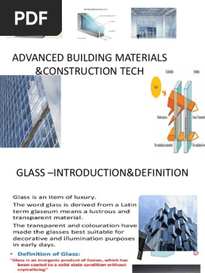 Glass-Advanced Building Materials | PDF