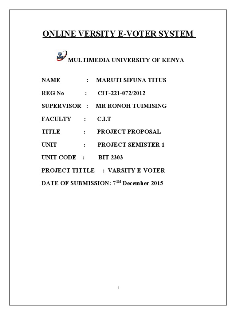 Online Voting System for Universities | PDF | Electronic Voting ...