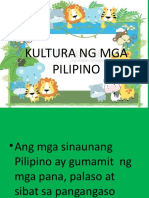 Kultura NG Mga Pilipino