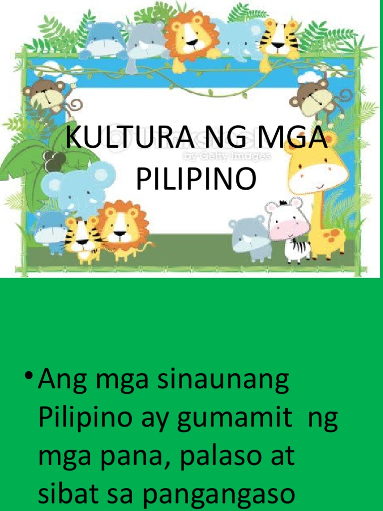 Kultura NG Mga Pilipino | PDF