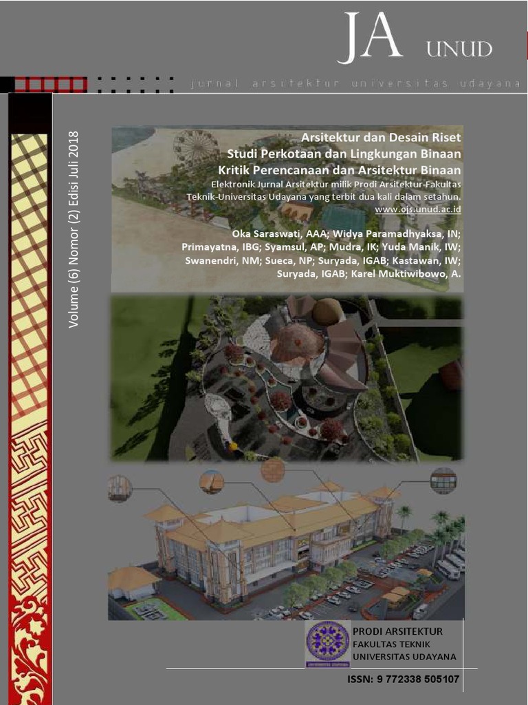 e-Jurnal Arsitektur UNUD Volume 6 No 2 | PDF