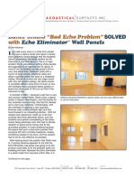 Echo Eliminator Wall Panels: Dance Studio "Bad Echo Problem"