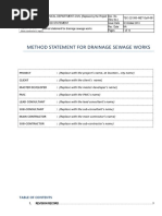 Manhole Construction Method Statement | PDF | Pipe (Fluid Conveyance ...