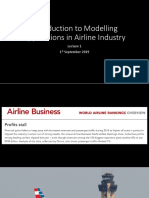 Lecture - 1 - Introduction To Modelling Applications in Airline Industry PDF