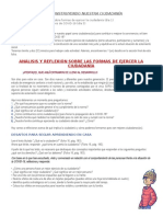 Análisis Y Reflexión Sobre Las Formas de Ejercer La Ciudadanía