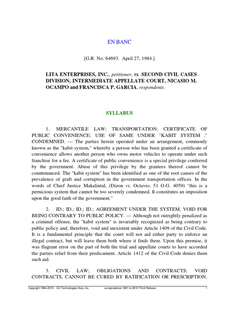 Lita Enterprises v. Court of Appeals PDF PDF Lawsuit Statute Of
