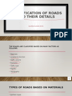Classification of Roads and Their Details