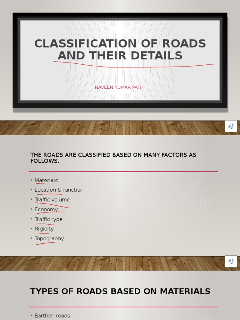 Classification of Roads and Their Details | PDF
