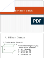 Pertemuan Ke 4 Soal Materi Balok