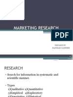 Marketing Research: Bankar Ganesh