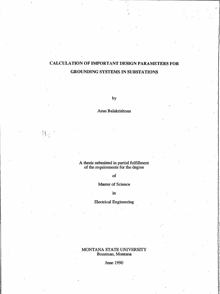 Grounding Grid Design Calculations | PDF | Electrical Substation ...