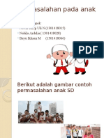 Permasalahan Pada Anak SD