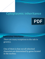 Cytoplasmic inheritance