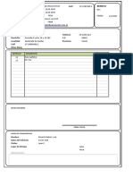 Planilla de Excel para Confeccion de Remito