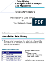 Lecture Notes For Chapter 6 Introduction To Data Mining: by Tan, Steinbach, Kumar