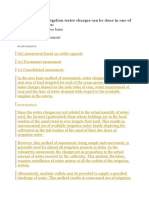 (I) Assessment On Area Basis (Ii) Volumetric Assessment