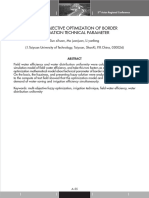 Multi-Objective Optimization of Border Irrigation Technical Parameter