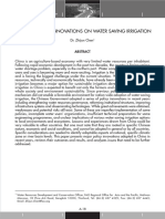 China'S Policy Innovations On Water Saving Irrigation: Sept 10 - 16 2006, PWTC, Kuala Lumpur