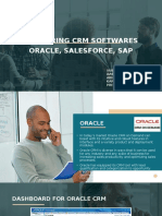 Comparing CRM Softwares Oracle, Salesforce, Sap