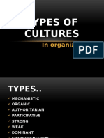 Types of Organizational Cultures Explained
