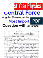 Angular Momentum Conversed Central Force PDF