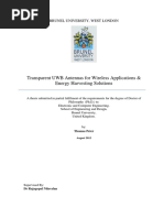 Optically Transparent UWB Antenna For Wireless Application & Energy Harvesting by DR Thomas Peter PDF