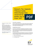 Ey Kenya Interchange Fees Recd by Issuing Banks Exempt From Vat
