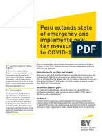 Ey Peru Extends State of Emergency New Tax Measures Due To Covid19