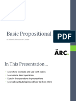 Basic Propositional Logic: Academic Resource Center