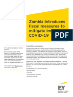 Zambia Introduces Fiscal Measures To Mitigate Impact of COVID-19