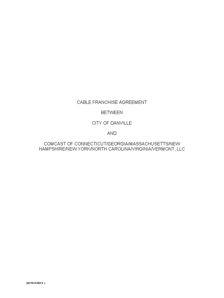 1990 - Danville-Comcast Franchise Agreement Draft 8 1 2018 (Clean ...
