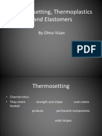 Thermosetting, Thermoplastics and Elastomers: by Olmo Vizan