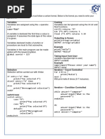 Pseudocode Cheat Sheet A4 | PDF | Method (Computer Programming ...