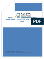 Topic: A Critical Analysis On Non-Performing Assets of Public Sectore Bank