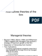 Alternatives Theories of The Firm