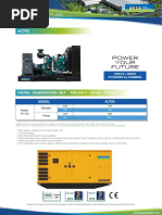 Model AC700: Power Pf. 0.8 Standby