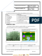 Devoir Corrigé de Contrôle N°2 - SVT - 2ème Sciences (2010-2011) Elève Lina PDF