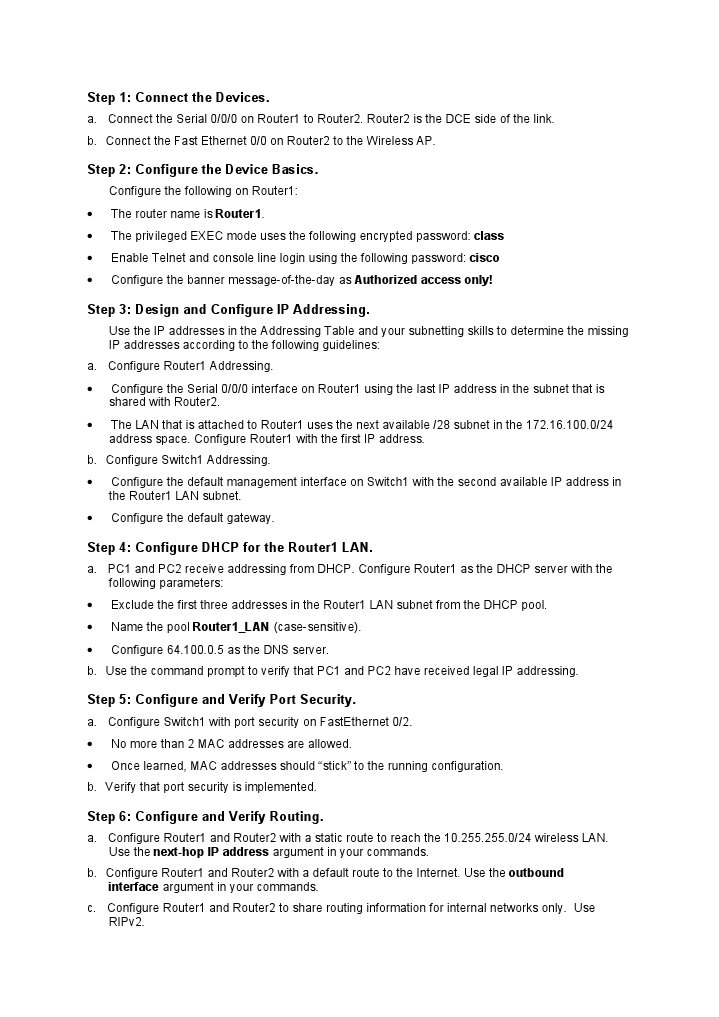 Ccna Semester 2 Practice Exam | PDF | Ip Address | Wireless Lan