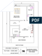 Small home floor plan layout with dimensions