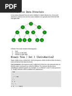 Binary Tree Data Structure