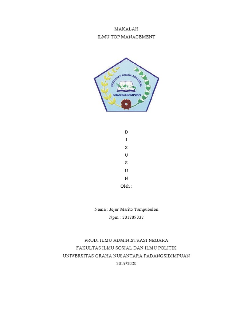 Makalah Ilmu Top Management
