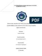 Research Paper Submitted To The Facility of Turac National High School in Partial Fulfillment of The Requirement of The Subject in The Investigation, Inquiry and Immersion