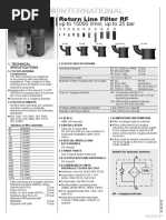 Return Line Filter RF: Up To 15000 L/min, Up To 25 Bar