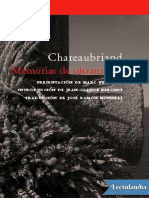 Memorias de Ultratumba - Francois Rene de Chateaubriand