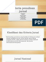 Presentasi Kriteria Penuliasan Jurnal