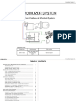 Immobilizer System: - System Features & Control System