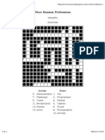 Crosswords-Further Russian Professions