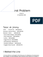 First Problem: Group 14 27 September 2018