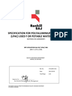 Specification For Polyaluminium Chloride - Lpac - Used in Potable Water Supply PDF