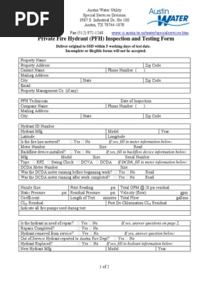 dsip-coa-austin DSIP Private Fire Hydrant Inspection Form
